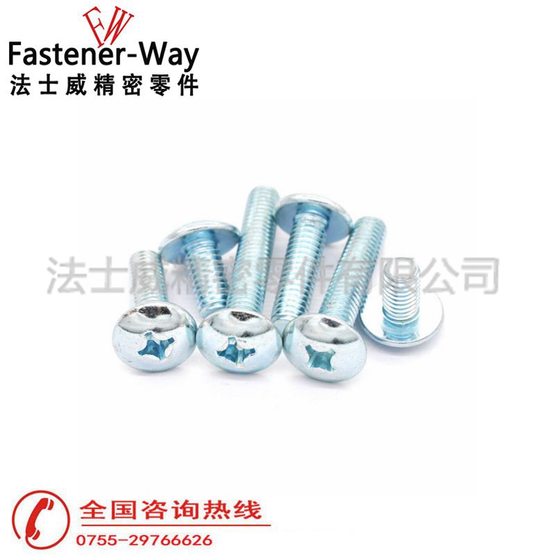 法士威JISB1111十字槽大扁头机牙螺丝钉4 法士威JISB1111十字槽大扁头机牙螺丝钉4