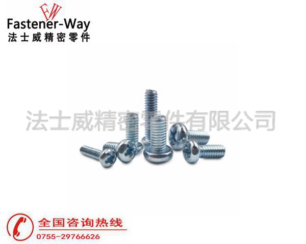 ANSIB18.6.3P美制十字盘头碳钢机牙螺丝6 ANSIB18.6.3P美制十字盘头碳钢机牙螺丝6