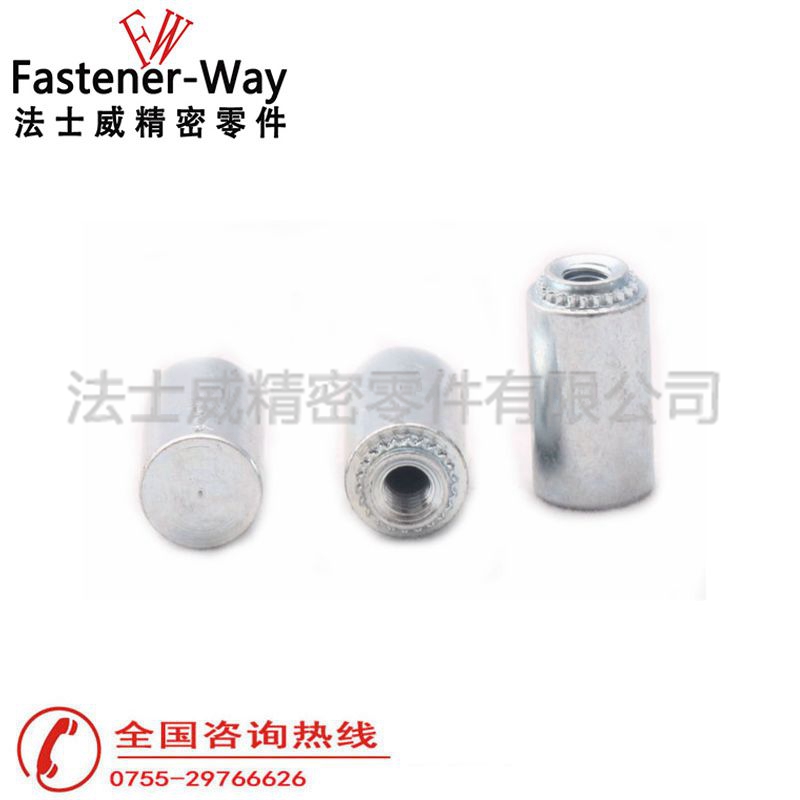 KFE-632-12碳钢镀锌涨铆挤压螺母柱3 KFE-632-12碳钢镀锌涨铆挤压螺母柱3