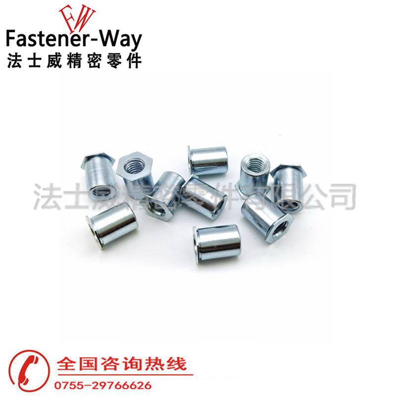 SOA-440-4通孔铝材压铆螺母柱2 SOA-440-4通孔铝材压铆螺母柱2